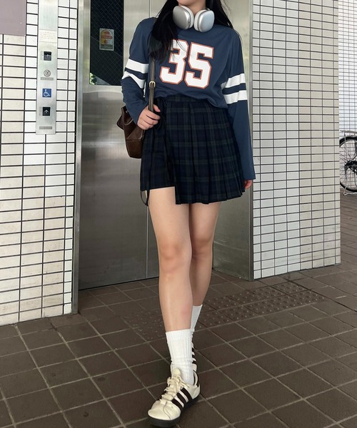 apres jour mignon(アプレジュールミニョン)の「【apresjour mignon】ユニセックスナンバーロンT【ZOZOTOWN限定アイテム】(Tシャツ/カットソー・レディース・アイボリー/ピンク/ネイビー・X-LARGE/MEDIUM)」の16枚目の写真