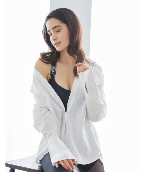 IRAL(アイラル)の「NO COLLAR OVER SHIRT(シャツ/ブラウス・レディース・ホワイト/ベージュ/ブラック・FREE)」の2枚目の写真