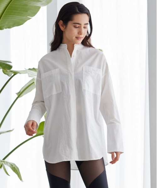 IRAL(アイラル)の「NO COLLAR OVER SHIRT(シャツ/ブラウス・レディース・ホワイト/ベージュ/ブラック・FREE)」の7枚目の写真