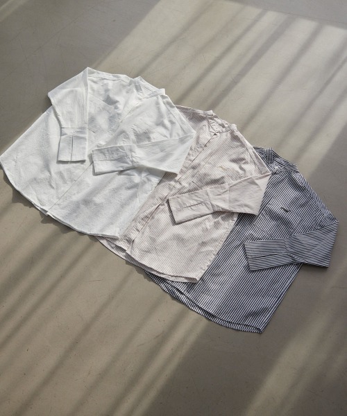 IRAL(アイラル)の「NO COLLAR OVER SHIRT(シャツ/ブラウス・レディース・ホワイト/ベージュ/ブラック・FREE)」の10枚目の写真