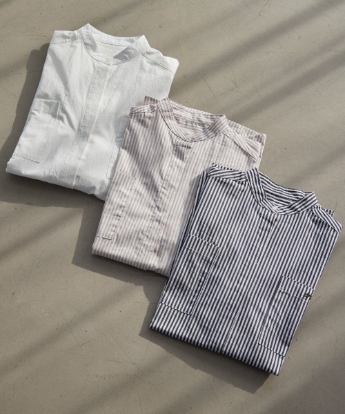 IRAL(アイラル)の「NO COLLAR OVER SHIRT(シャツ/ブラウス・レディース・ホワイト/ベージュ/ブラック・FREE)」の12枚目の写真
