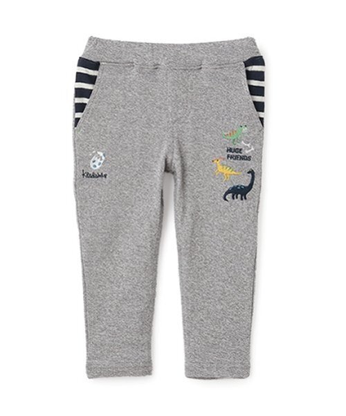 kladskap（クレードスコープ）の「恐竜接結ロング丈ストレートパンツ（スウェットパンツ・キッズ・グレー/ブルー・80ｃｍ/90cm/100cm/110cm/120cm/130cm）」の3枚目の写真