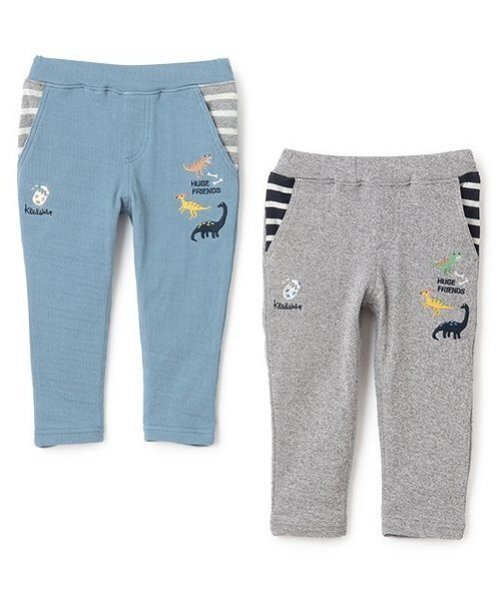 kladskap（クレードスコープ）の「恐竜接結ロング丈ストレートパンツ（スウェットパンツ・キッズ・グレー/ブルー・80ｃｍ/90cm/100cm/110cm/120cm/130cm）」の11枚目の写真