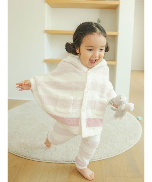 gelato pique（ジェラートピケ）の「【BABY】ベビモコボーダーパンツ