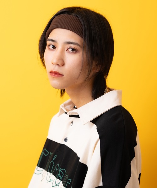 an meets zakka(アンミツザッカ)の「an meets zakka リブヘアバンド(ヘアバンド・メンズ・グレイッシュベージュ/キャメル/ワインレッド/アイボリー/カーキ/ブラック/ライトブルー/ピンク/レッド/ブラウン/チャコール/ミント/ネイビー/パープル/ベージュ/グレー・ONESIZE)」の22枚目の写真