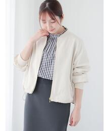 Te chichi TERRASSE | 【撥水/花粉防止】リブブルゾン(ブルゾン)