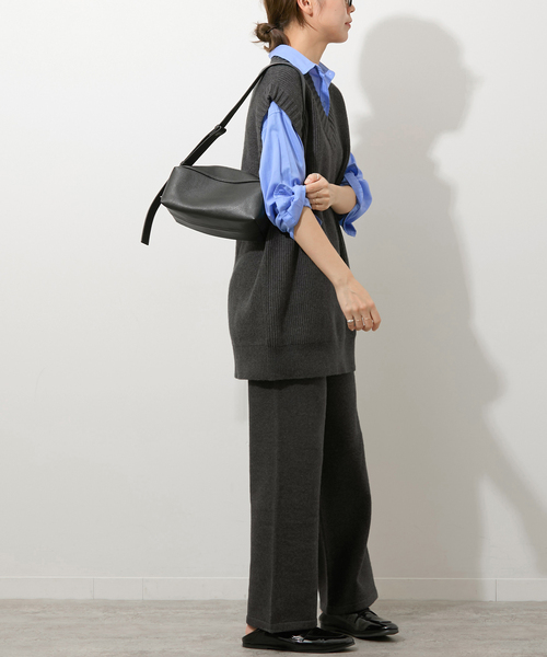 JOURNAL STANDARD relume(ジャーナルスタンダード レリューム)の「《追加》ストレッチコットンブレンドベスト(ベスト・レディース・チャコールグレー/ライトグレー・FREE)」の6枚目の写真