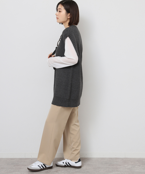 JOURNAL STANDARD relume(ジャーナルスタンダード レリューム)の「《追加》ストレッチコットンブレンドベスト(ベスト・レディース・チャコールグレー/ライトグレー・FREE)」の12枚目の写真