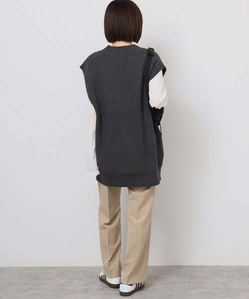 JOURNAL STANDARD relume(ジャーナルスタンダード レリューム)の「《追加》ストレッチコットンブレンドベスト(ベスト・レディース・チャコールグレー/ライトグレー・FREE)」の13枚目の写真