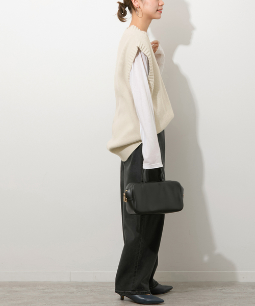 JOURNAL STANDARD relume(ジャーナルスタンダード レリューム)の「《追加》ストレッチコットンブレンドベスト(ベスト・レディース・チャコールグレー/ライトグレー・FREE)」の22枚目の写真