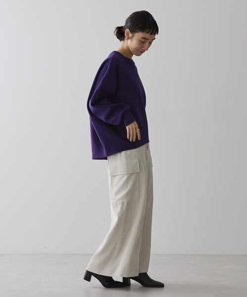 AMERICAN HOLIC（アメリカンホリック）の「コーデュロイサイドポケットタイトスカート（スカート・レディース・モカ/アイボリー/チャコールグレー・M/S/L）」の8枚目の写真