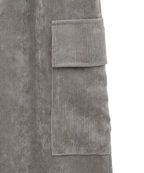 AMERICAN HOLIC（アメリカンホリック）の「コーデュロイサイドポケットタイトスカート（スカート・レディース・モカ/アイボリー/チャコールグレー・M/S/L）」の19枚目の写真