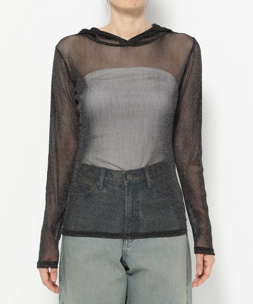 LOWRYS FARM(ローリーズファーム)の「アソートフードLS 211937(Tシャツ/カットソー・レディース・ブラック系その他/オフホワイト/ブラック/アイボリー・FREE)」の5枚目の写真