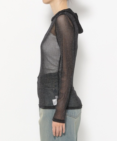 LOWRYS FARM(ローリーズファーム)の「アソートフードLS 211937(Tシャツ/カットソー・レディース・ブラック系その他/オフホワイト/ブラック/アイボリー・FREE)」の6枚目の写真