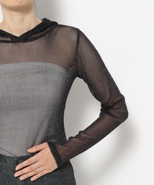 LOWRYS FARM(ローリーズファーム)の「アソートフードLS 211937(Tシャツ/カットソー・レディース・ブラック系その他/オフホワイト/ブラック/アイボリー・FREE)」の9枚目の写真