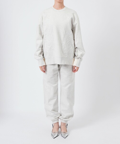 TOGA(トーガ)の「【TOGA PULLA/トーガプルラ】Embroidery sweat pants/スウェットパンツ/刺繍(スウェットパンツ・レディース・ライトグレー/ブラック・XS/S)」の8枚目の写真