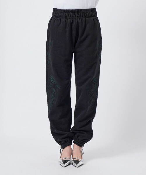 大割引 TOGA PULLA/トーガプルラ】Embroidery sweat pants/スウェット パンツ