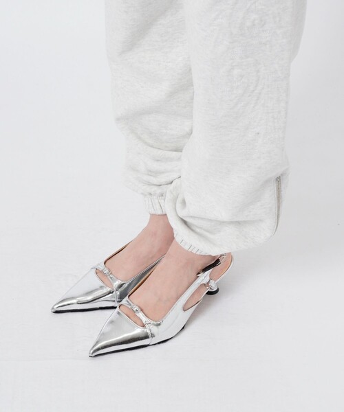 TOGA(トーガ)の「【TOGA PULLA/トーガプルラ】Embroidery sweat pants/スウェットパンツ/刺繍(スウェットパンツ・レディース・ライトグレー/ブラック・XS/S)」の9枚目の写真