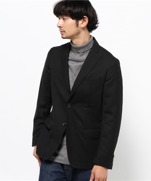 URBAN RESEARCH（アーバンリサーチ）の「UR ウールギャバ2Bジャケット（テーラードジャケット・メンズ・ブラック/チャコールグレー・MEDIUM/LARGE）」の14枚目の写真