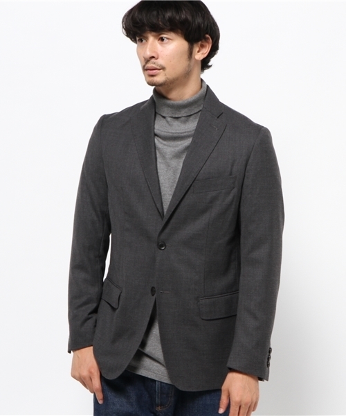 URBAN RESEARCH（アーバンリサーチ）の「UR ウールギャバ2Bジャケット（テーラードジャケット・メンズ・ブラック/チャコールグレー・MEDIUM/LARGE）」の15枚目の写真