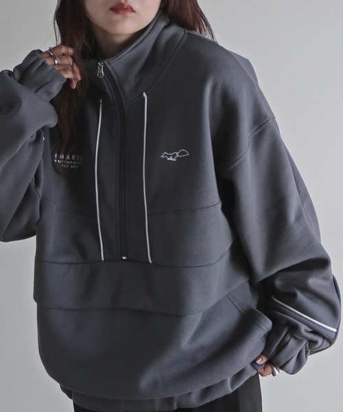 NEE ハーフジップスウェット NEE ハーフジップ NEE HALF ZIP SWEAT | TOoKA BASE