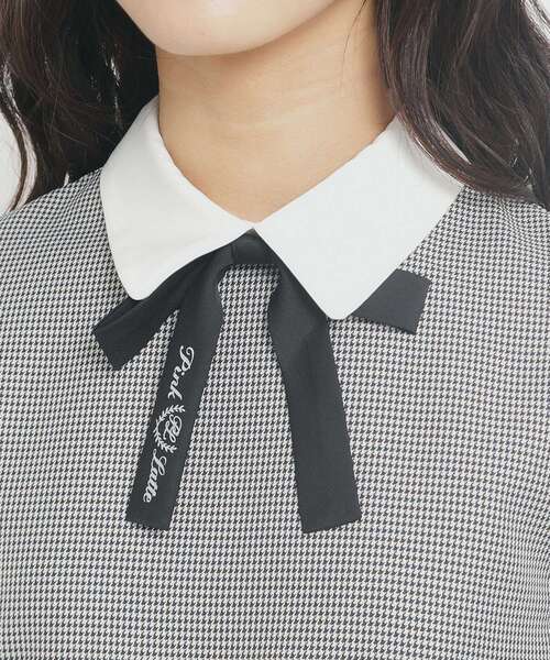 PINK-latte（ピンクラテ）の「◆【オケージョン・フォーマル】衿付きワンピース（ワンピース・キッズ・グレー/グリーン系その他3/ブラック系7・16/15 /02）」の7枚目の写真