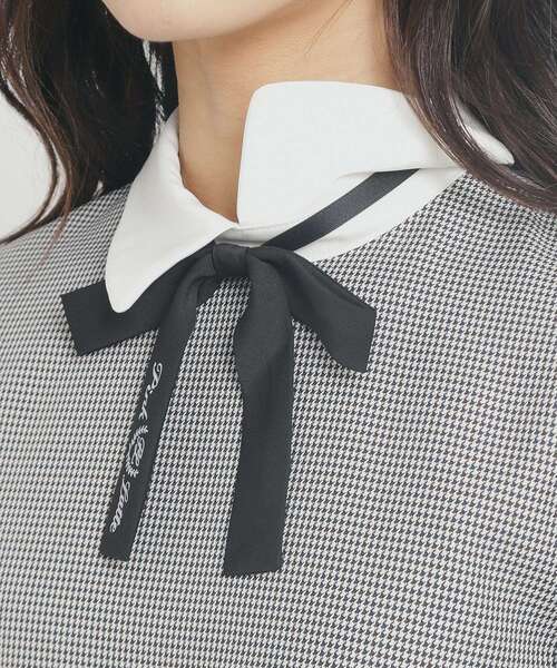 PINK-latte（ピンクラテ）の「◆【オケージョン・フォーマル】衿付きワンピース（ワンピース・キッズ・グレー/グリーン系その他3/ブラック系7・16/15 /02）」の8枚目の写真