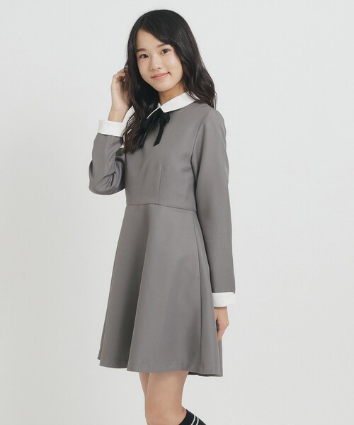 PINK-latte（ピンクラテ）の「◆【オケージョン・フォーマル】衿付きワンピース（ワンピース・キッズ・グレー/グリーン系その他3/ブラック系7・16/15 /02）」の13枚目の写真