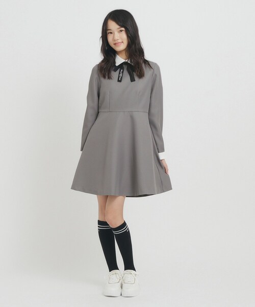 PINK-latte（ピンクラテ）の「◆【オケージョン・フォーマル】衿付きワンピース（ワンピース・キッズ・グレー/グリーン系その他3/ブラック系7・16/15 /02）」の15枚目の写真