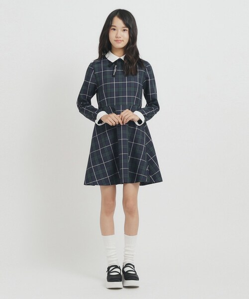 PINK-latte（ピンクラテ）の「◆【オケージョン・フォーマル】衿付きワンピース（ワンピース・キッズ・グレー/グリーン系その他3/ブラック系7・16/15 /02）」の19枚目の写真