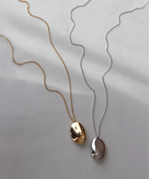 金属アレルギー対応「ieLS」ステンレス オーバルトップロングネックレス（ネックレス）｜ieLS（イエルズ）