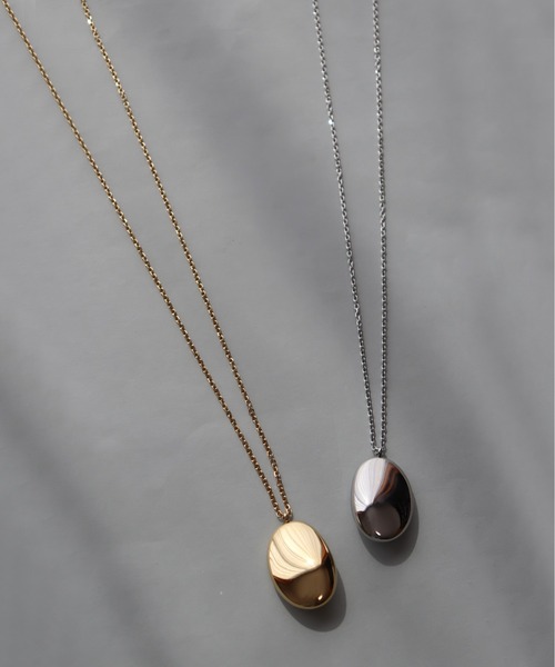 金属アレルギー対応「ieLS」ステンレス オーバルトップロングネックレス（ネックレス）｜ieLS（イエルズ）