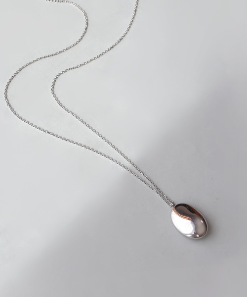 金属アレルギー対応「ieLS」ステンレス オーバルトップロングネックレス（ネックレス）｜ieLS（イエルズ）
