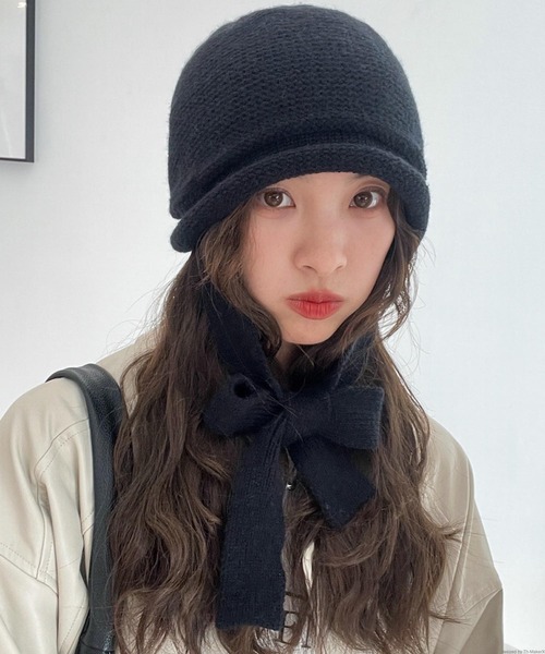 セール】pur chouchou/リボン ニット帽 P4392（ニットキャップ