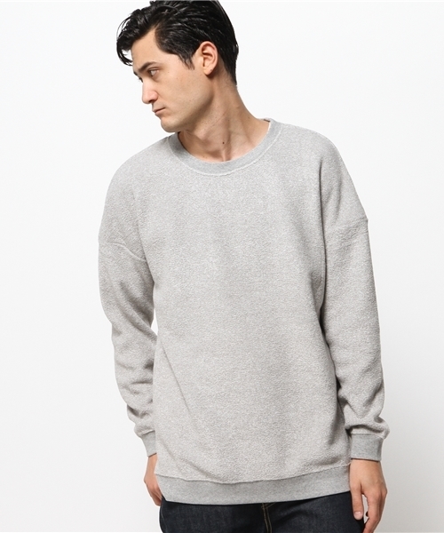 WHO'S WHO gallery（フーズフーギャラリー）の「【GIGGER】ブークレBIGクルースウェット（スウェット・メンズ・ネイビー/グレー/ブラック・MEDIUM/LARGE）」の3枚目の写真