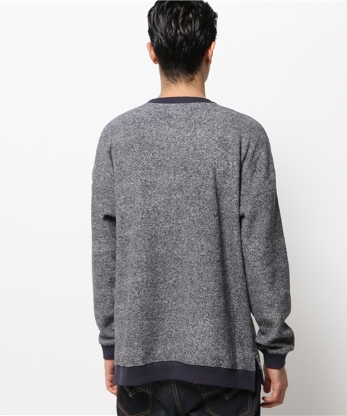 WHO'S WHO gallery（フーズフーギャラリー）の「【GIGGER】ブークレBIGクルースウェット（スウェット・メンズ・ネイビー/グレー/ブラック・MEDIUM/LARGE）」の6枚目の写真