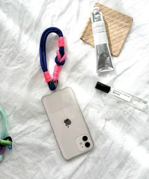 lit.Cy(リットシー)のアクセントカラー ショート スマホストラップ(スマホグッズ)
