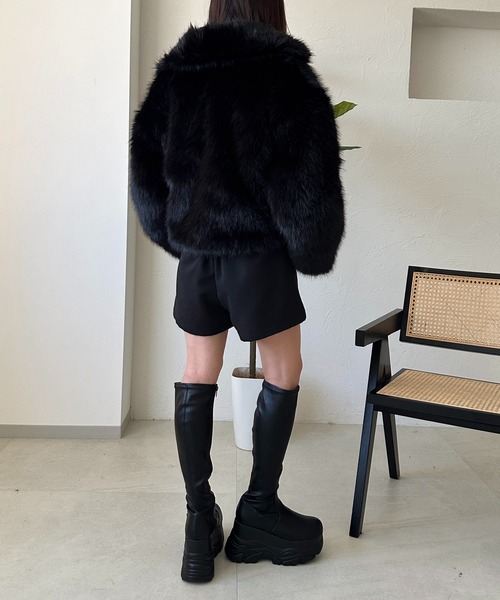 フェイクファーブルゾン【ZOZOTOWN限定アイテム】（ブルゾン）｜apres