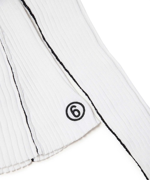 MM6 Maison Margiela（ｴﾑｴﾑｼｯｸｽ ﾒｿﾞﾝ ﾏﾙｼﾞｪﾗ）の「MM6 Maison Margiela(エムエムシックス メゾン マルジェラ)Kids & Junior セーターニットウェア（ニット/セーター・キッズ・ホワイト/ブラック・12Y/14Y/16Y）」の12枚目の写真