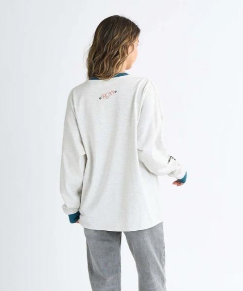 SEEKING MORE FUN/ロキシーグラフィックリンガー長袖ロンT（T