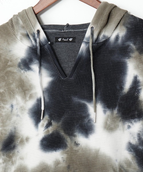 チャイハネ（チャイハネ）の「【チャイハネ】シュナダイMEN'Sワッフルパーカー（パーカー・メンズ・ブラック/パープル/イエロー・FREE）」の5枚目の写真