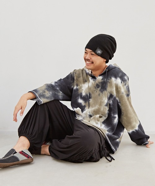 チャイハネ（チャイハネ）の「【チャイハネ】シュナダイMEN'Sワッフルパーカー（パーカー・メンズ・ブラック/パープル/イエロー・FREE）」の10枚目の写真