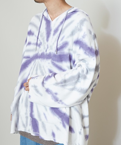 チャイハネ（チャイハネ）の「【チャイハネ】シュナダイMEN'Sワッフルパーカー（パーカー・メンズ・ブラック/パープル/イエロー・FREE）」の15枚目の写真