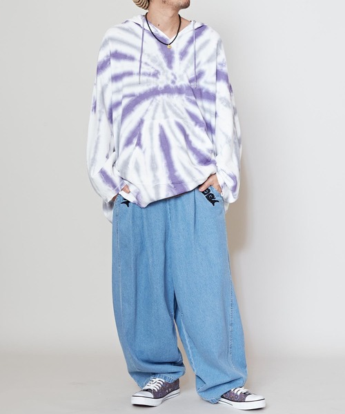 チャイハネ（チャイハネ）の「【チャイハネ】シュナダイMEN'Sワッフルパーカー（パーカー・メンズ・ブラック/パープル/イエロー・FREE）」の12枚目の写真