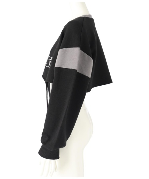 ANAP GｉRL（アナップガール）の「ガーターショートスウェット（スウェット・キッズ・ライトブルー/ブラック・S/M/XS）」の19枚目の写真