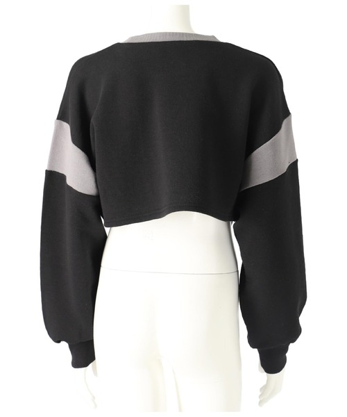 ANAP GｉRL（アナップガール）の「ガーターショートスウェット（スウェット・キッズ・ライトブルー/ブラック・S/M/XS）」の20枚目の写真