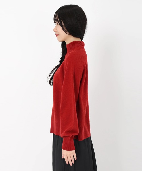 ミュベール　希少ストロベリーニット　 定価45360円 セール】ハイネックニット ニット・セーター（ニット/セーター