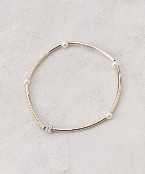 grove（グローブ）の「フェイクパールゴムブレスレット【2本セット/入卒対応可】（ブレスレット・レディース・ホワイト・00）」の4枚目の写真