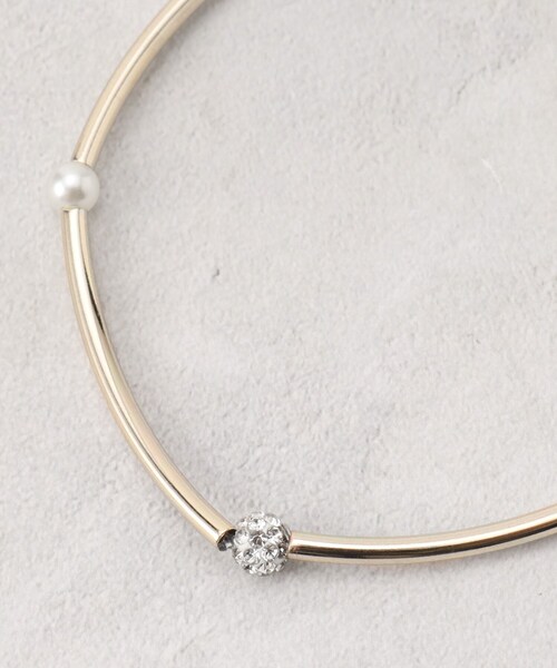 grove（グローブ）の「フェイクパールゴムブレスレット【2本セット/入卒対応可】（ブレスレット・レディース・ホワイト・00）」の5枚目の写真