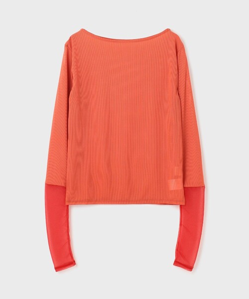 Diagram（ダイアグラム）の「シアーアセテートカットトップ（Tシャツ/カットソー・レディース・ブラック/オレンジ/ベージュ/ホワイト・36）」の14枚目の写真